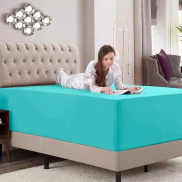 Imagem de Lençol Avulso Com Elástico, em Tecido Percal Flex, King Tiffany-LE