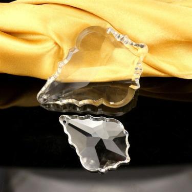 Imagem de Kit 5 Placas Cristal Bacalhau 6,3 Cm P/lustres-mais Argolas