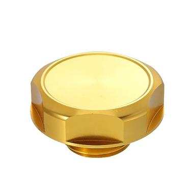 Imagem de X AUTOHAUX Tampa de enchimento de óleo de motor a gás de carro de liga de alumínio dourado para Nissan