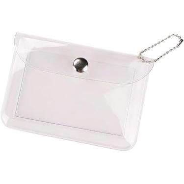 Imagem de Fansoftiks 3 Peças Porta-Cartões Transparente Feminino, Carteira Pequena, Porta-Moedas, Chaveiro, Mini Bolsa Para Moedas, Porta-Cartões, De Crédito, Bolsas E Bolsas, Plástico Pvc