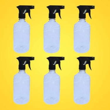Imagem de Frascos Borrifador Transparente Spray Pulverizador com Válvula Multiuso 500ml | (6 Unidades) 5 PONTOS@