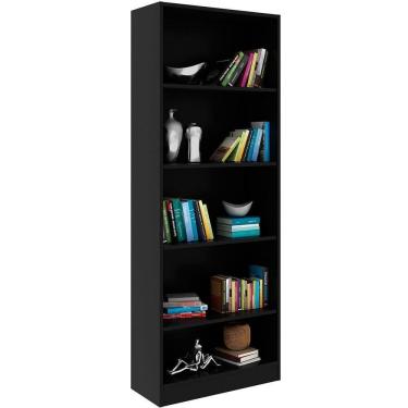 Imagem de Estante Multiuso Gamer Livreiro Office 5 Prateleiras Preto
