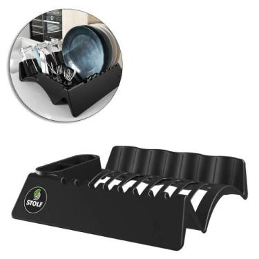 Imagem de Escorredor Secador De Pratos / Copos / Talheres De Plástico Smart 34,7