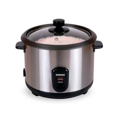 Imagem de Panela de Arroz Elétrica Midi 1.5 litros Itatiaia, Inox, 110V