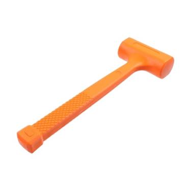 Imagem de Savagrow Martelo de sopro morto de 500 g, martelo de borracha laranja martelo, martelo de borracha não elástico para pisos, azulejos, marcenaria, acampamento e mais