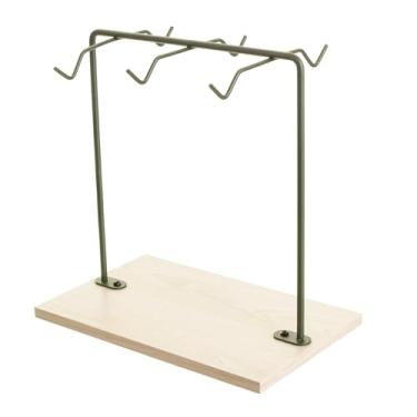 Imagem de Organizador de Xícaras de Chá para Bancada de Cozinha Verde Metaltru