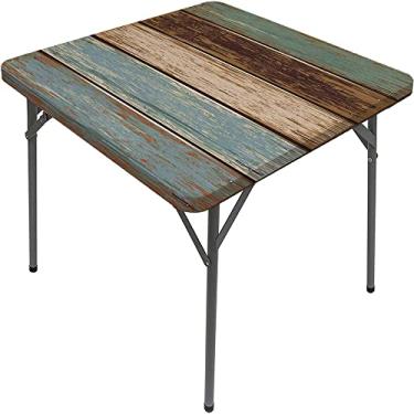 Imagem de Toalha de mesa oval de madeira, estampa de textura de prancha de madeira, para jantar na cozinha, festa, férias, Natal, buffet, serve para mesa de 122 x 172 cm