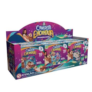 Imagem de Kit 6 Mini Quebra-Cabeça A Caverna Encantada 10 Peças Pais e Filhos 811084