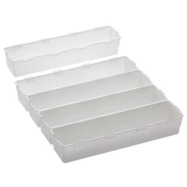 Imagem de Kit 5 Organizador De Talheres Gavetas Modular - Paramount Plasticos