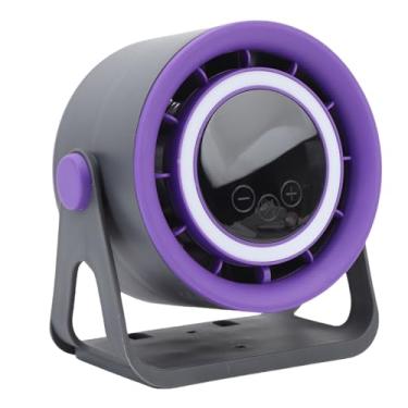 Imagem de Fockety Fã de Mesa Sem Lâmina e USB Recarregável Ventilador Silencioso Portátil Com Luz Noturna, Ventilador de Mesa Ajustável de Velocidade para Cabeceira, Escritório, Sala de Estudo, (Cinza)