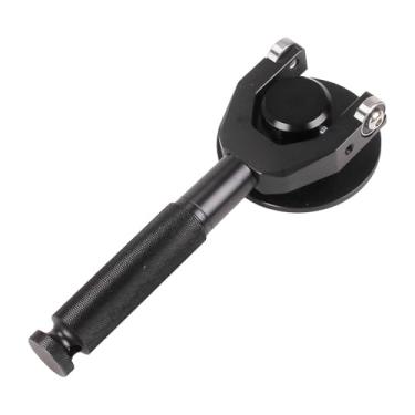 Imagem de QccHieUs Instrumento de medição de tensão de correia, ferramenta de teste de tensor automotivo fácil de ajustar para, Preto