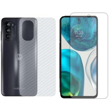 Imagem de Virtual Multi - Película Hidrogel + Adesivo Fibra de Carbono para Motorola Moto G52 - Transparente