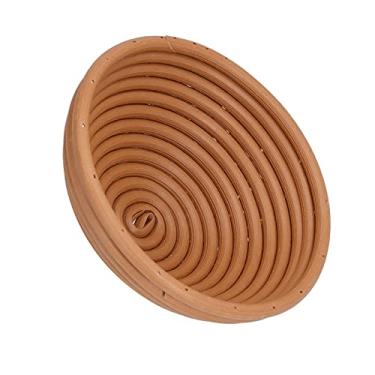 Imagem de Cesta de Fermentação de Prova de Pão de Plástico Redonda, Cesta de Pratos de Frutas Cesta Lavável Cesta de Fermentação de Pão Fácil para a Cozinha Em Casa Padaria (Round 16x6cm,