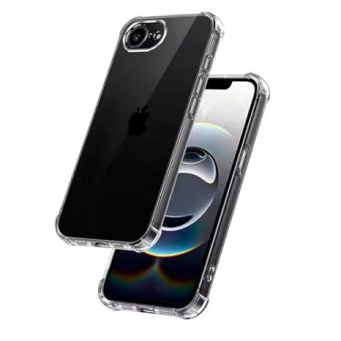 Imagem de Capa Case TPU Transparente Compatível Apple iPhone 16E Anti Impacto Shock Choque Alta Proteção Premium