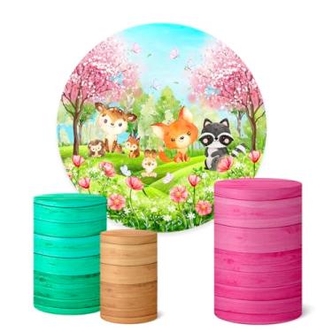 Imagem de Trio Capas Cilindro + Painel Sublimado 1,50m Bosque (K1BSQ0032)