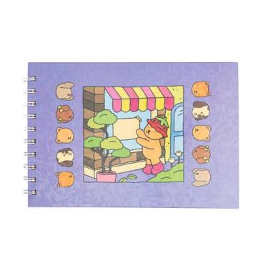 Imagem de Livro De Colorir Infantil Bobbie Goods 48 Folhas Rosa Azul Verde Roxo 