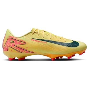 Imagem de Nike Chuteira Mercurial Vapor 16 Academy Kylian Mbappé MG de cano baixo (FQ8377-800, laranja laser claro/azul marinho) tamanho 11,5