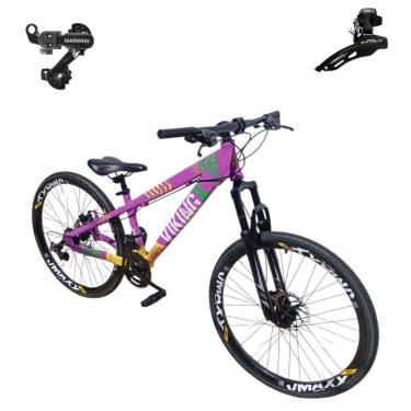 Imagem de Bicicleta 26 VikingX Tuff25 21v Cambios SHIMANO Freeride Disco Mecânico Pneu Slick 1.50 Suspensão-Unissex