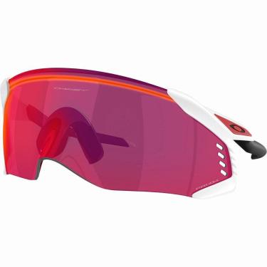 Imagem de Óculos de Sol Oakley Velo Kato Matte White Prizm Road-Masculino