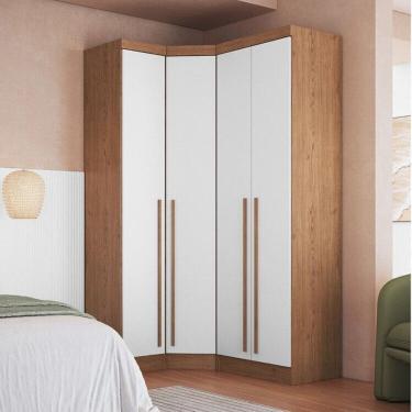 Imagem de Guarda-roupa Modulado 3 Peças Infinity Cedro/Branco Line