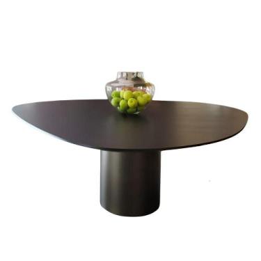 Imagem de Mesa De Jantar Orgânica Holanda 180x160cm Madeira ébano - Modelar Art 