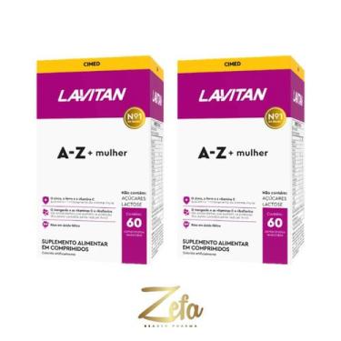 Imagem de Kit 02 Suplemento Lavitan A-Z Mulher 60 Comprimidos - Cimed
