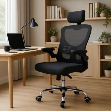 Imagem de Cadeira De Escritório Presidente Giratória Ergonômica 130Kg - Acadeira