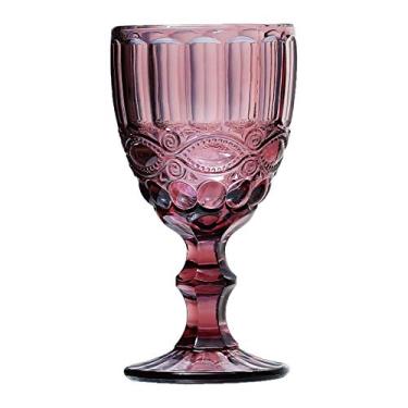 Imagem de Conjunto 6 Taças P/vinho De Vidro Libélula Lilás 210ml Lyor Lilás Único