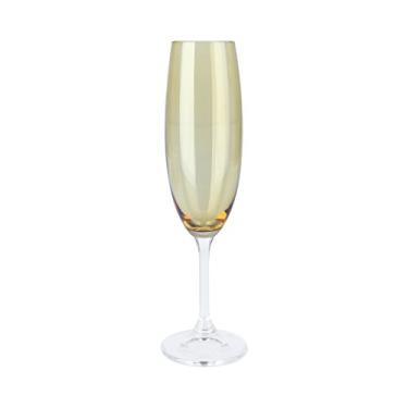 Imagem de Conjunto 6 Taças P/champagne De Cristal Ecológico Klara/sylvia Ambar 220ml Lyor Ambar Único