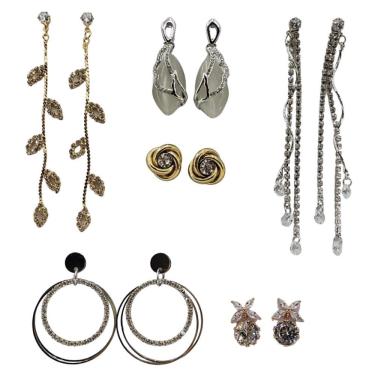 Imagem de Kit Revenda  06 pares de Brincos Folheados a Ouro ou Ródio