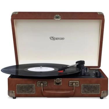 Imagem de Vitrola Raveo Sonetto Vintage Bluetooth Usb 10w Marrom