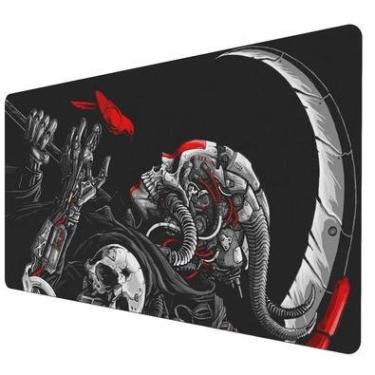 Imagem de Mouse Pad Gamer Speed Extra Grande Profissional 100x50  - Caveira Metal