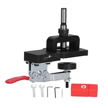 Imagem de Conjunto de gabarito de mandrilar de dobradiça de 35 mm, guia de broca de liga de alumínio, kit de alargador de broca de torção para marcenaria