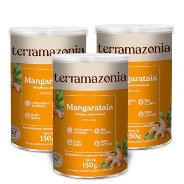 Imagem de TERRAMAZONIA Kit 3x Mangarataia em Pó - Gengibre da Amazônia - Termogênico Natural com Ação Antioxidante - Saúde Digestiva - 3 Unidades de 150g
