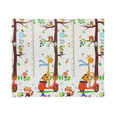 Imagem de Tapete Infantil Dupla Face Animais Nas Alturas 150x200 cm - Ibimboo
