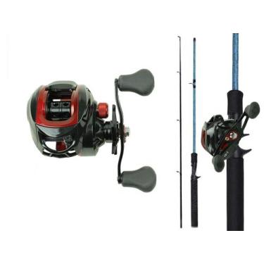 Imagem de Kit Pesca Vara de Carbono 1,80m 15kg + Carretilha (Ref. 26) - Life Pes