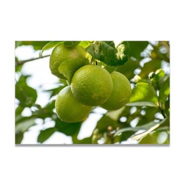 Imagem de LKXGRRSFG Impressão em tela Know The Bittersweetness Fresh Fruit & Real-Shot Scenery – Arte de parede vibrante para decoração de cozinha e sala de estar 20 x 30 cm sem moldura