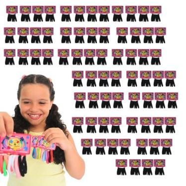 Imagem de Kit Com 720 Xuxinhas Elásticos Preto de meia para Prender o Cabelo Elástico Rabicó Borrachinha de cabelo Cor Preto