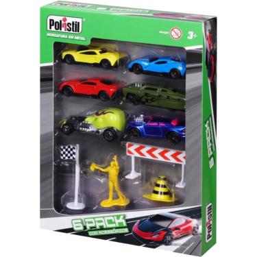 Imagem de Kit 6 Carrinhos Miniatura e Acessórios Sortido - Polistil