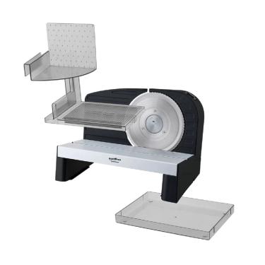 Imagem de Multifatiador Elétrico Britânia 150W Com Ajuste de Espessura 1 a 20mm, Lâmina Inox, Sistema de Segurança, Peças Removíveis e Ventosas Fixadoras