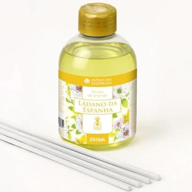 Imagem de Difusor de Aromas Ládano da Espanha, 250ml, com 5 Varetas de Fibra de 25cm, Fragrância Aromática Imperio das Essencias