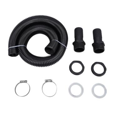 Imagem de aqxreight Kit de Conector de Barril de Chuva para Coleta Eficiente e Irrigação de Jardim Com Mangueira de 39,4 Polegadas (Sem abridor de orifícios)