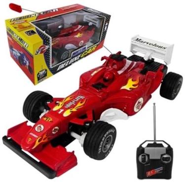Imagem de Brinquedo Infantil Carro Carrinho Corrida Fórmula1 Ferrari Com Control