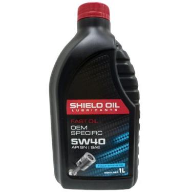 Imagem de Óleo Lubrificante do Motor Shield Oil 5W40 API SN 100% Sintético Fast 