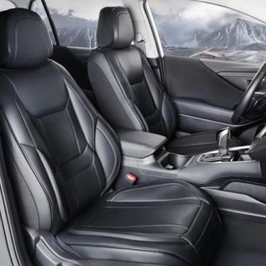 Imagem de Coverland Capas de assento de carro personalizadas assentos dianteiros para Honda Accord Sedan 2008-2012 - Capa protetora de assento de carro de couro resistente à água forma de memória almofada de