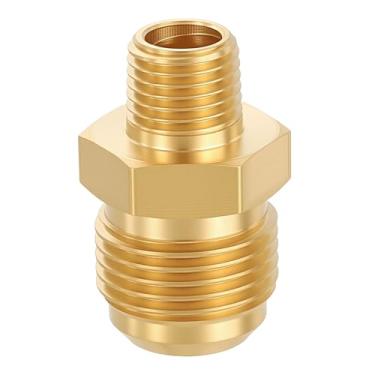 Imagem de Rebower 1 pacote de adaptadores macho para macho, alargador macho de 5/20.3 cm x 1/10.2 cm MNPT Hex Nipple Extension Fitting para industrial, automotivo, transferência de fluidos, jardinagem doméstica