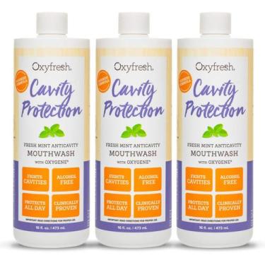 Imagem de Enxaguante bucal Oxyfresh Cavity Protection Fluoreto 480mL, pacote com
