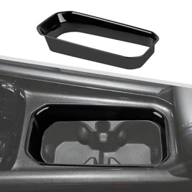 Imagem de Jimen Adequado para Jeep Compass 2021-2024, 1 peça de acabamento de capa de suporte frontal (preto)