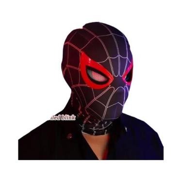 Imagem de Capacete De Cosplay Do Homem-Aranha Com Máscara Móvel, Olhos Luminosos