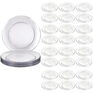 Imagem de Jogo Prato Temperado Raso Gourmet Duralex 26cm Refeição 24Un - NADIR F